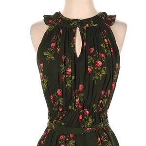 J. Crew Point Sur high-neck ruffle floral dress 8